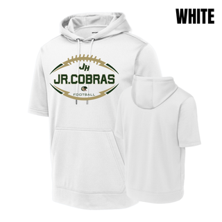 Jackson Heights Jr. Cobras Football Tradition Fleece Short Sleeve Hooded Pullover