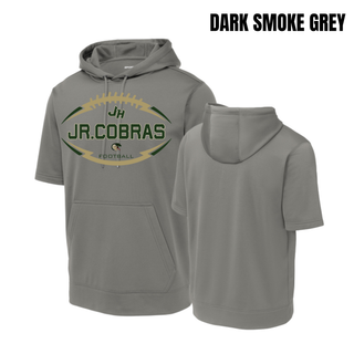Jackson Heights Jr. Cobras Football Tradition Fleece Short Sleeve Hooded Pullover