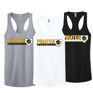 Pirate Baseball Womens Racerback Tank V3