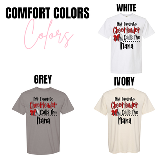 Rossville Nana cheer top color options from Comfort Colors