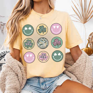 Retro Smiles and Shamrocks Top