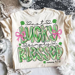 Not Lucky Simply Blessed Top