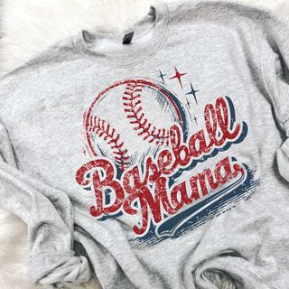 Vintage Distressed Baseball Mama Top