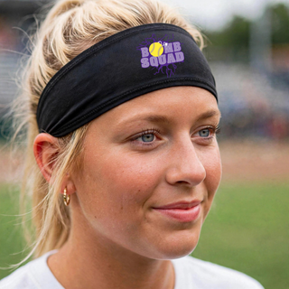 Bomb Squad Yellow Softball Logo Performance Headband