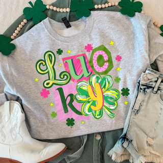 Lucky Pattern Font Top