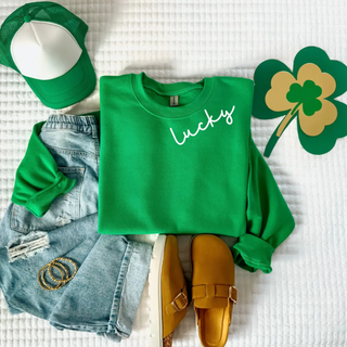 Daily Deal Lucky Crewneck Sweatshirt