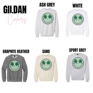 Leopard Shamrock Smiley Top