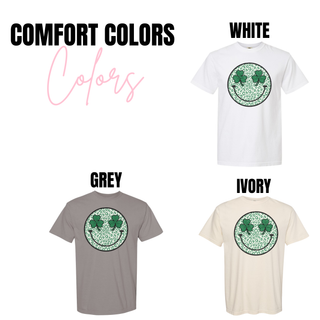 Leopard Shamrock Smiley Top