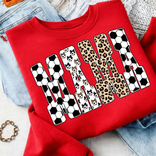 Retro Soccer Mama Letter Top