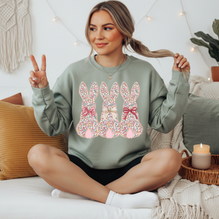 Bunny Blooms Crewneck Sweatshirt