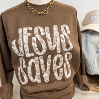 Jesus Saves Crewneck Sweatshirt