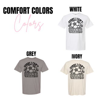 Comfort Colors 1717 unisex garment dyed t shirt available in white, grey, and ivory