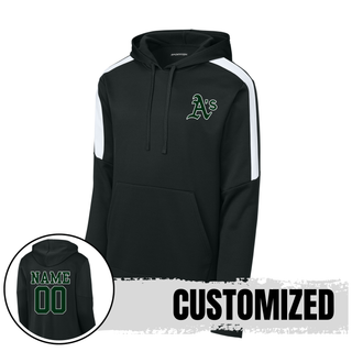 Black Ace’s Baseball performance hoodie with custom name and number on back