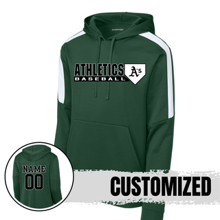 A’s Baseball Home Plate Logo Fan Favorite Sport-Wick Performance Hoodie