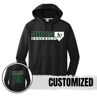 Ace’s Baseball Home Plate Logo Performance Fleece Hoodie