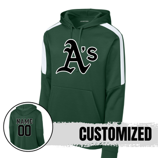 Classic A's Baseball Logo Fan Favorite Sport Wick Performance Hoodie