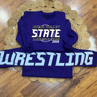Oversized RV Wrestling State Crewneck 2026