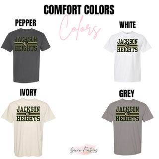 Comfort Colors color options for Jackson Heights Varsity Stripe top