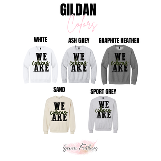 Gildan color options for Jackson Heights We Are Cobras top