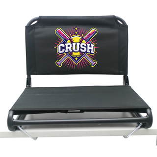 Crush softball cross bats starburst padded stadium seat with back support designed for softball games and tournaments