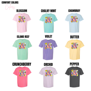 Hey batter batter swing softball comfort colors top multiple color options blossom mint chambray violet butter pepper