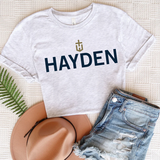 Hayden Wildcats shirt Topeka Kansas grey classic logo school spirit apparel