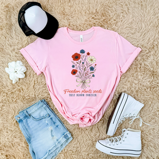 Freedom Plants Seeds Patriotic Floral Top
