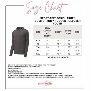 Seaman Vikings Cheer Bow Circle PosiCharge Competitor Hoodie