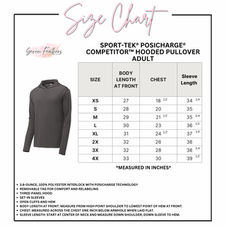Seaman Vikings Cheer Bow Circle PosiCharge Competitor Hoodie