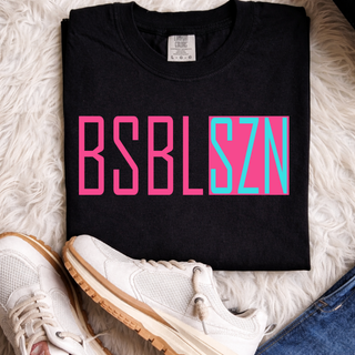 BSBL SZN Block Letter Graphic Top