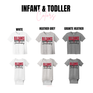 Bulldawgs Checker Cheer Top