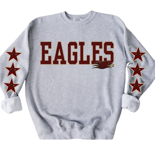 Silver Lake Eagles Star Sleeve OG Crewneck