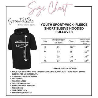 Classic A's Baseball Logo Fleece Short Sleeve Hooded Pullover