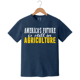 America's Future Is Still In Agriculture navy Comfort Colors t-shirt - Seven Feathers Boutique