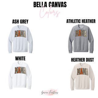 Basketball Mama graphic with animal print, checkerboard, and polka-dot lettering.