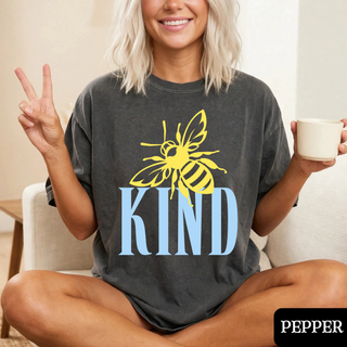 Pepper adult Bee Kind Comfort Colors graphic tee
