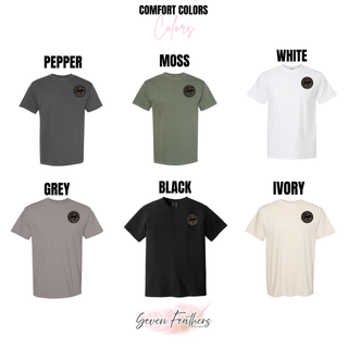 Birddogs Basketball Camo Circle Top Comfort Colors options