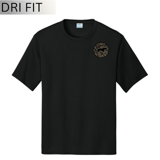 Birddogs Basketball Camo Circle Performance Top shown in black