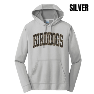 Birddogs Basketball Camo Performance Fleece Hoodie in silver