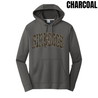 Birddogs Basketball Camo Performance Fleece Hoodie in charcoal