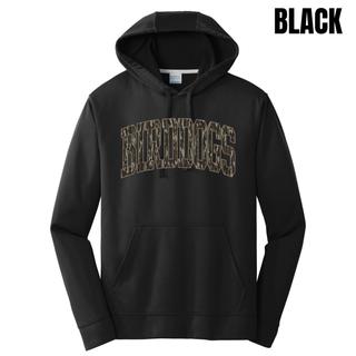 Birddogs Basketball Camo Performance Fleece Hoodie in black