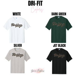 White, Dark Green, Silver, and Jet Black Birddogs Basketball performance top options