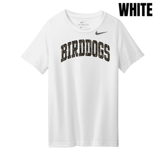 Birddogs Basketball Distressed Arch Youth rLegend Tee - White