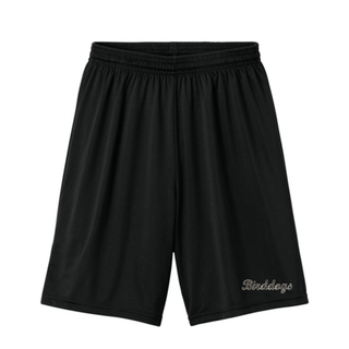Birddogs Basketball Script Cooling Performance Shorts in Black with camo Birddogs script lettering near the hem