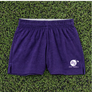 Bomb Squad Fuse Softball Jersey Knit Squad Shorts featuring the BS softball and fuse artwork