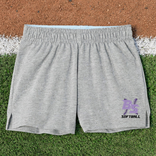 Heather Grey Bomb Squad Lace Up Softball jersey knit squad shorts