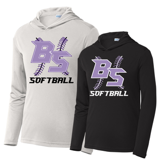 Bomb Squad Lace Up Softball PosiCharge Competitor hoodies in silver and black
