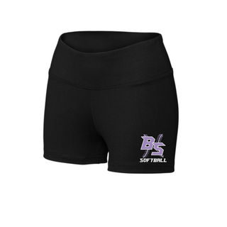 Bomb Squad Lace Up Softball Women's Interval Performance Shorts - front view
