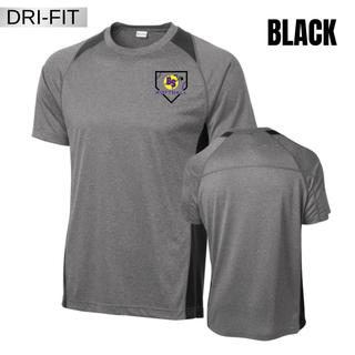 Bomb Squad Pocket Power Softball Colorblock Contender Top with pocket-style BS softball artwork