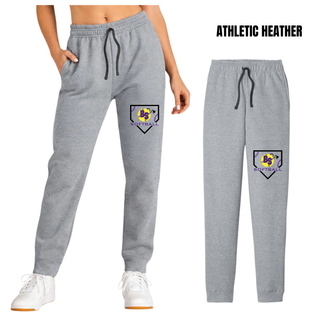 Bomb Squad Pocket Power Softball Core Fleece Joggers with pocket-style BS softball artwork